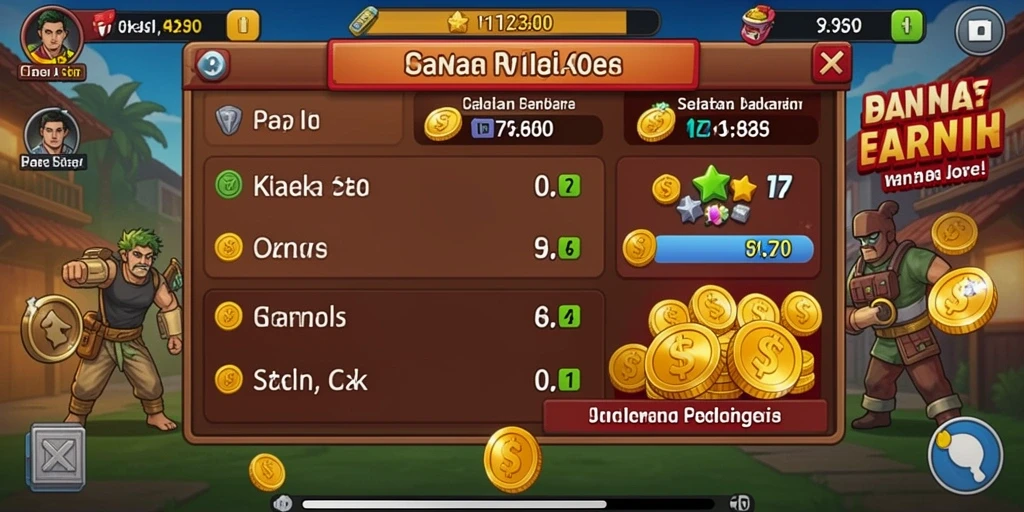 Tampilan menu utama yang menarik dan mudah dinavigasi.