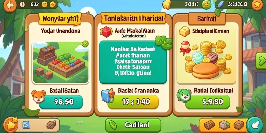 Tampilan antarmuka aplikasi yang menarik.