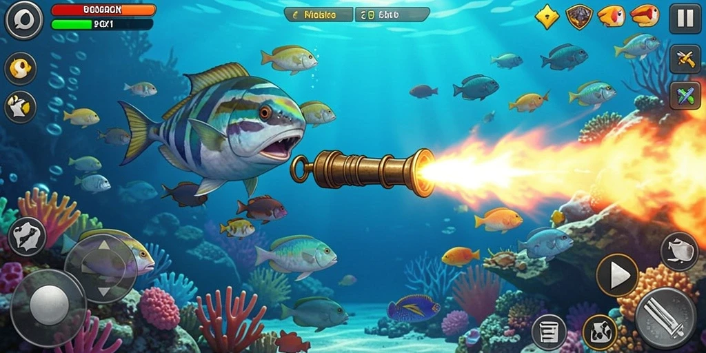 Screenshot menunjukkan misi di planet alien.